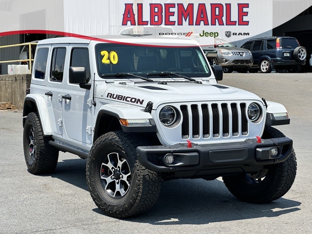 Used 2020 Jeep Wrangler Unlimited Rubicon with VIN 1C4HJXFN1LW134996 for sale in Albemarle, NC